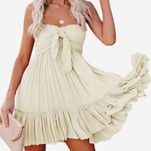 Olivaceous Tessie Strapless Mini Dress